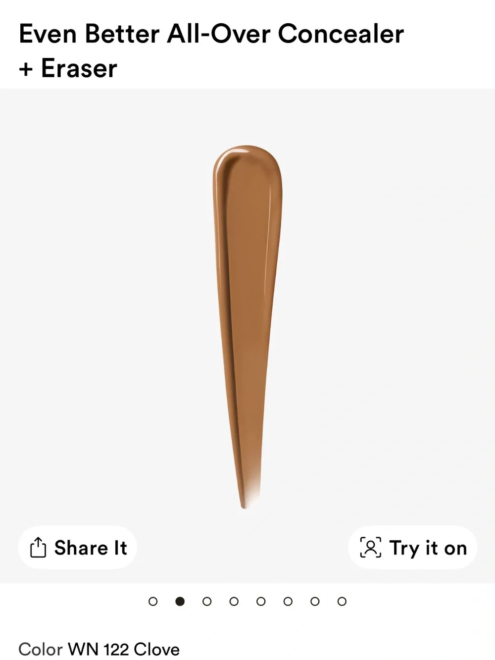 Clinique Even Better All-Over Concealer + Eraser — WN 122 Clove (Warm Brown)